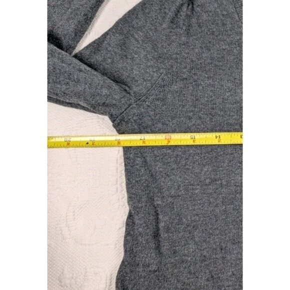 GAP Top blouse Women's Size Small Gray  Zip Back Knit cotton nylon cashmere - Picture 11 of 15